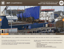 Tablet Screenshot of mit-chartering.com